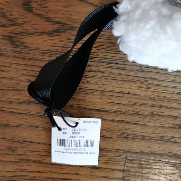 VICTORIA'S Secret Pink Black Plush Christmas Stocking New - Picture 5 of 5